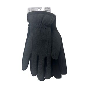 Isotoner Men's‎ Large Black SmartDri Gloves Rain Snow Touchscreen NEW